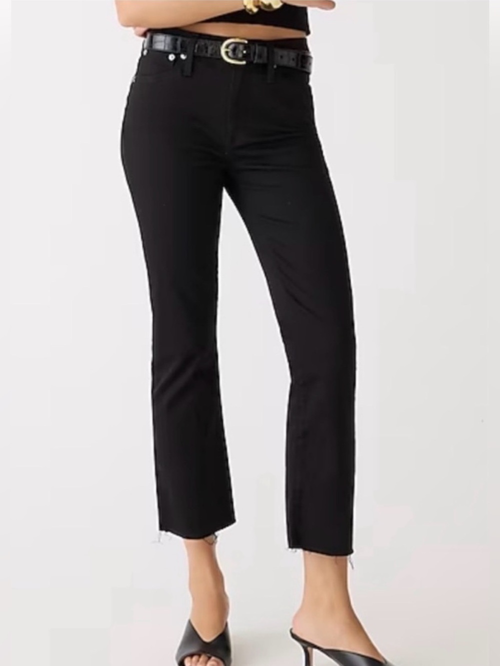 J. Crew Black 9” Billie Demi Boot Crop